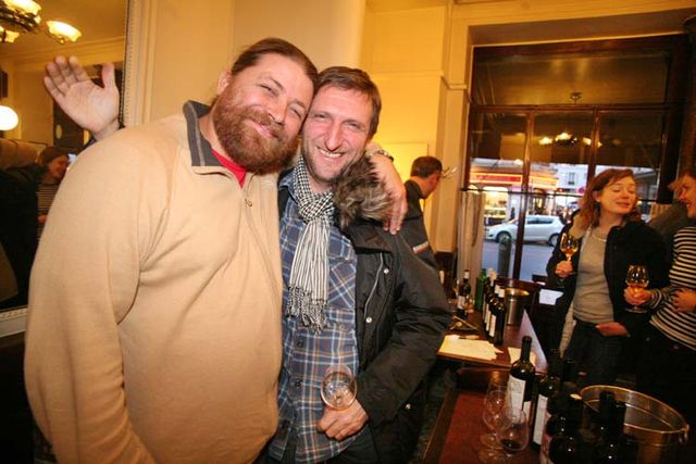 Thierry Puzelat (right) with John Wurdeman of Georgian winery Pheasant's Tears  Photo by www.wineterroirs.com